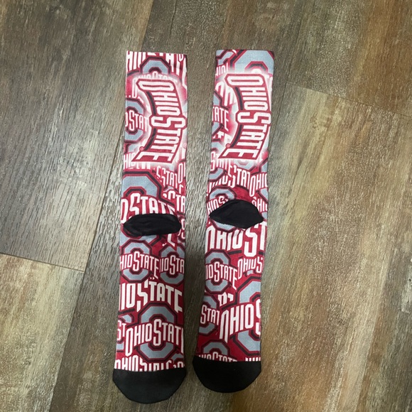 Ohio State theme socks. Men's size 9-11. - Picture 4 of 4